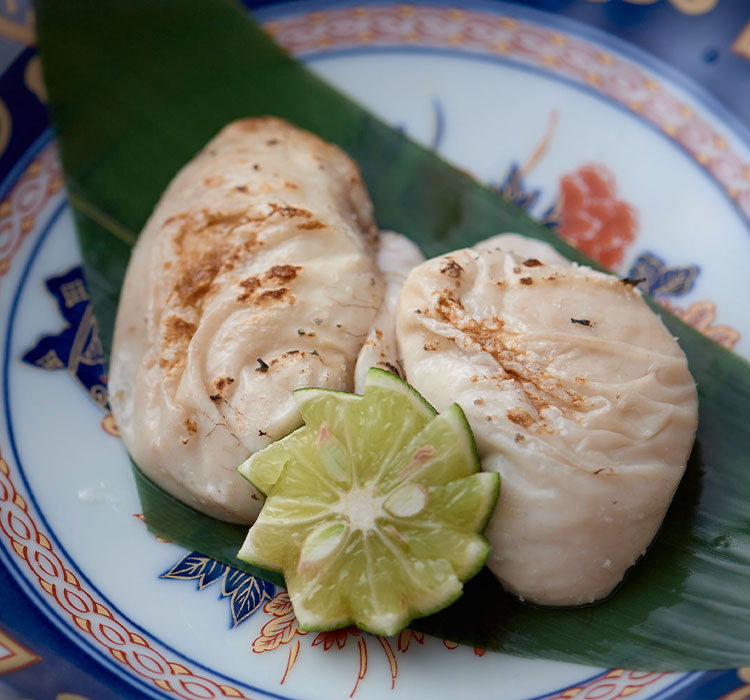 河豚の白子焼き